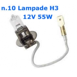 Confezione da 10 Lampade 12V 55W H3